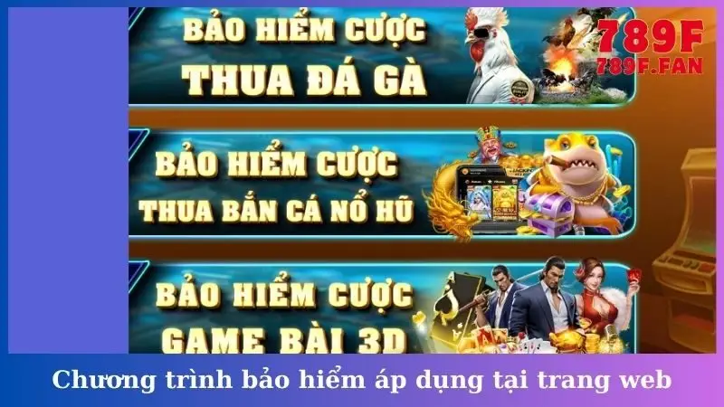 Chương trình bảo hiểm áp dụng tại trang web